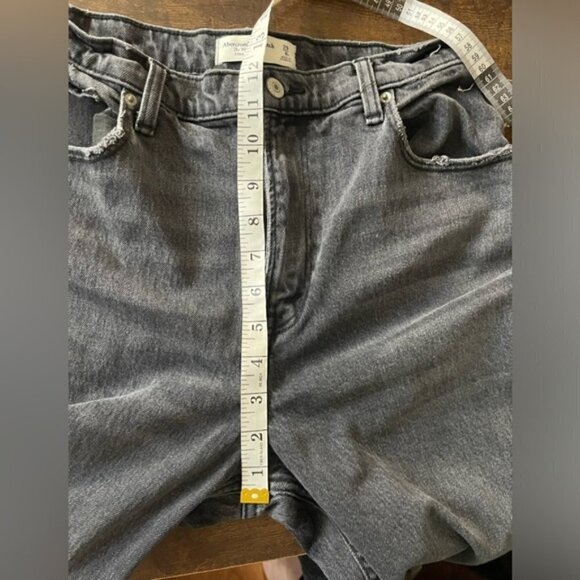 Abercrombie & Fitch Ultra High Rise 90s Straight Jean washed black size 29 - Picture 9 of 12